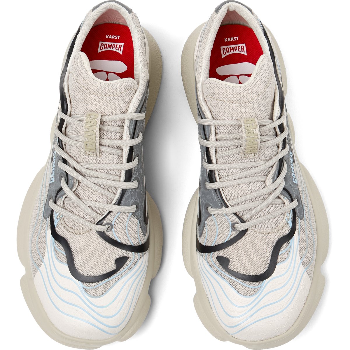 Baskets Karst gris blanc, CAMPER