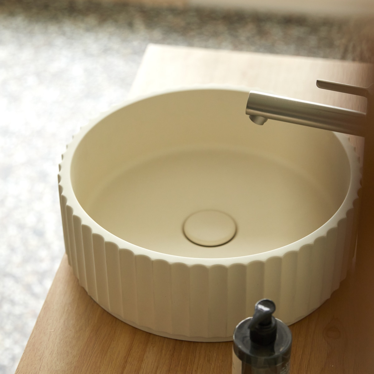 Vasque en Ciment, ZORA beige, TIKAMOON