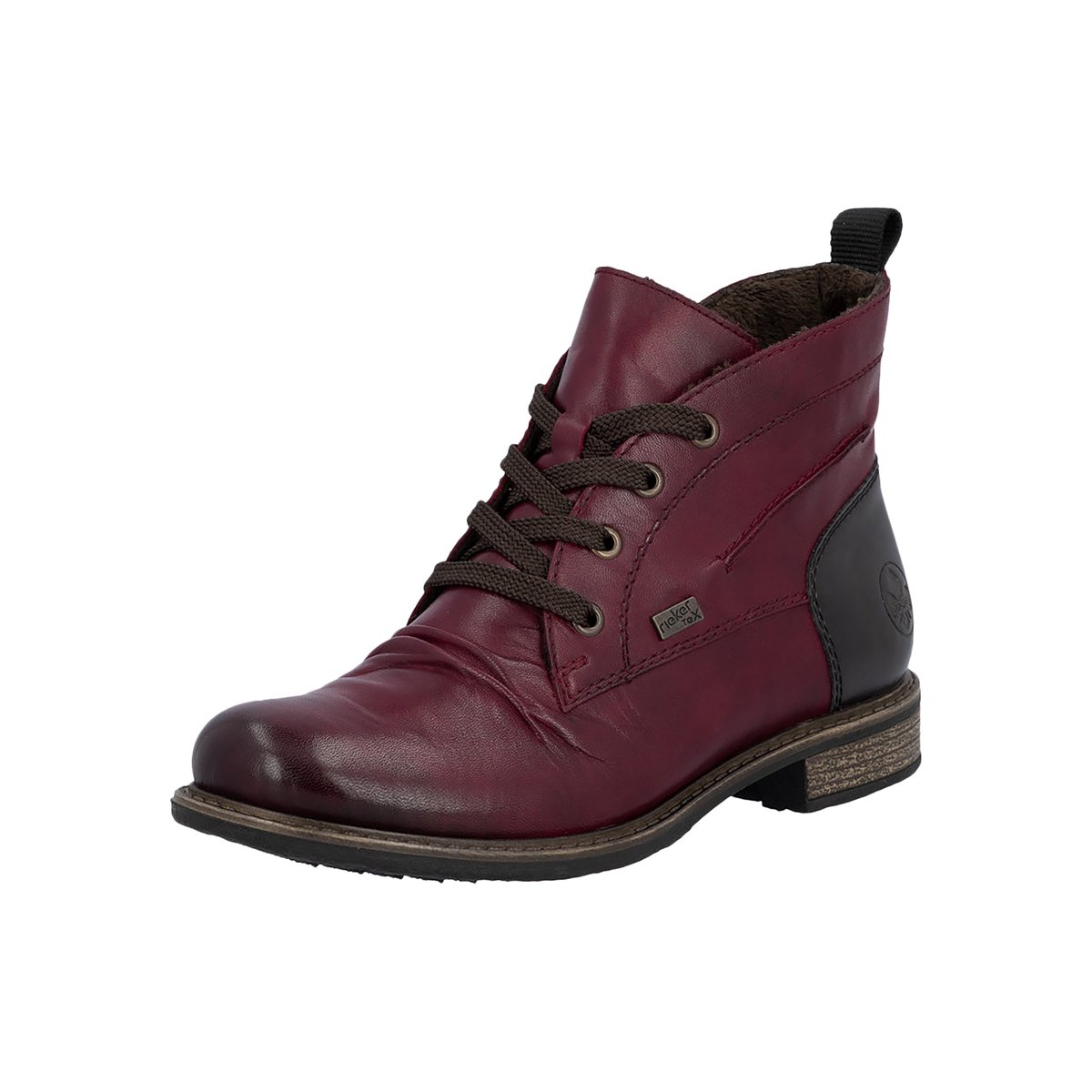 Bottine Cuir Odeon rouge, RIEKER