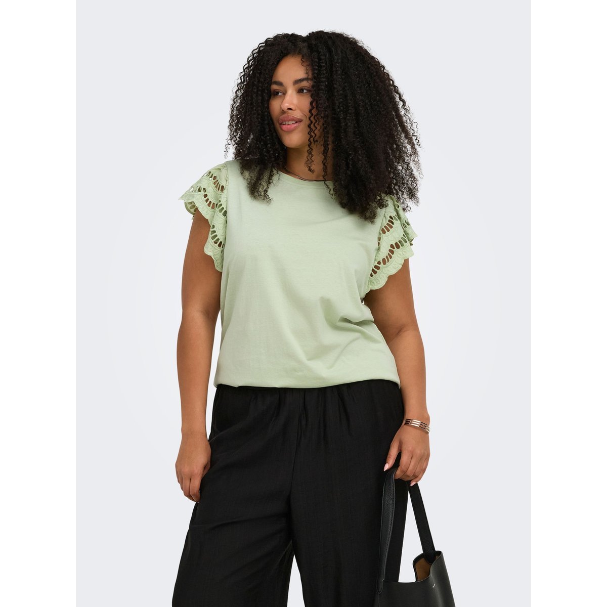 T-Shirt laurel green, ONLY CARMAKOMA
