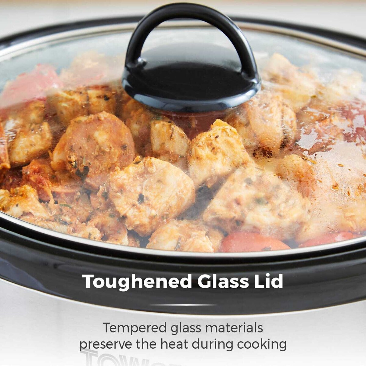 3.5L Stainless Steel Slow Cooker - T16039 stainless steel, TOWER