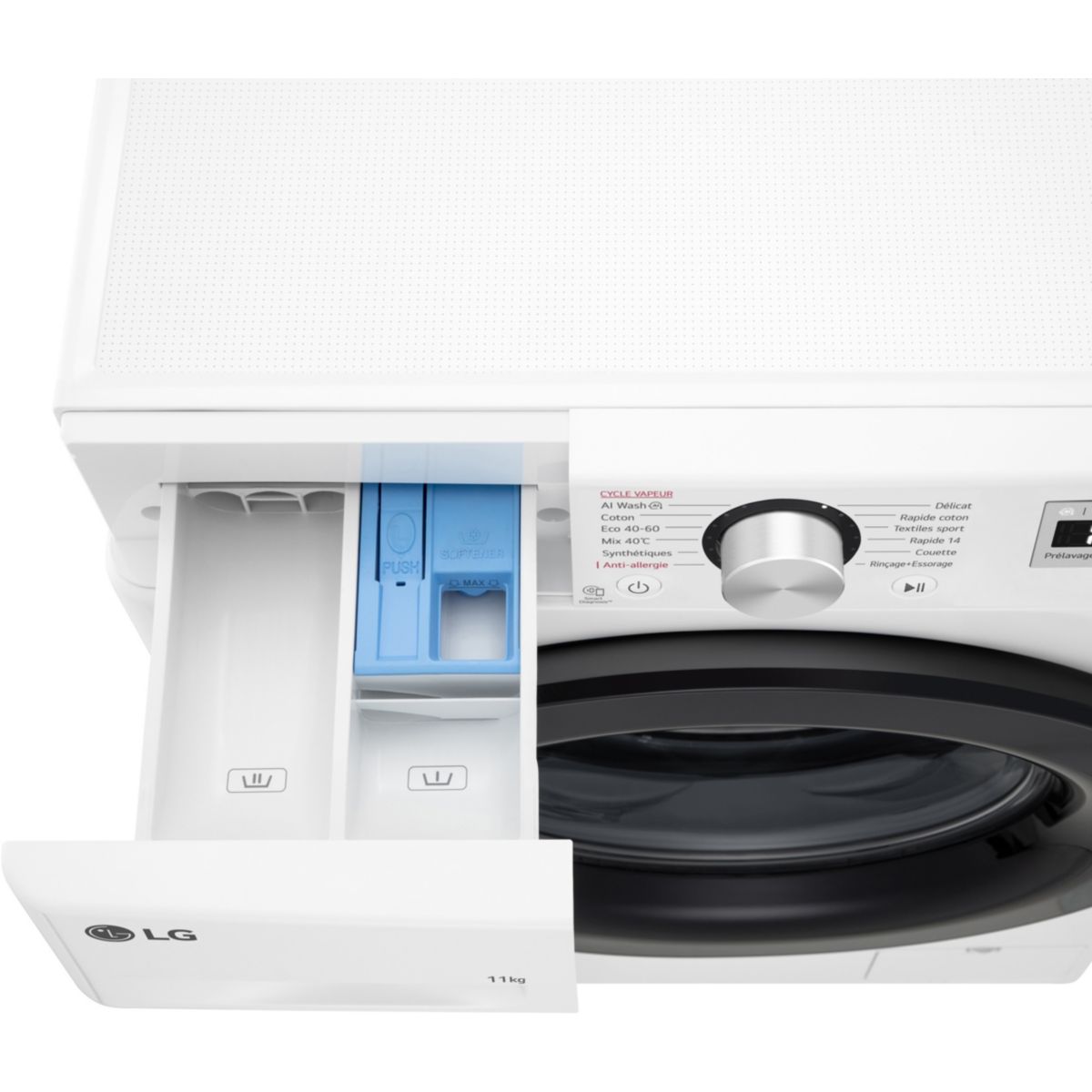 Lave linge hublot F14R15WHS blanc, LG