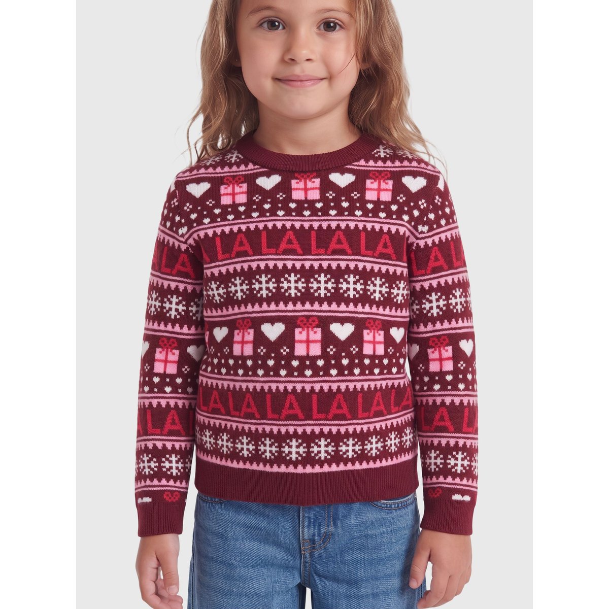 Pull En Maille cabernet 1, KIDS ONLY