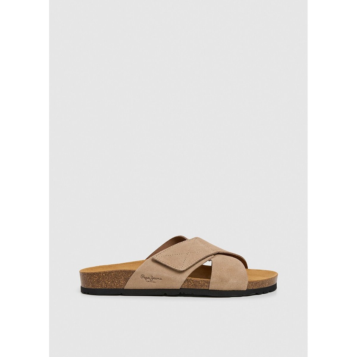 Mules brides croisées Bio Evolve beige, PEPE JEANS