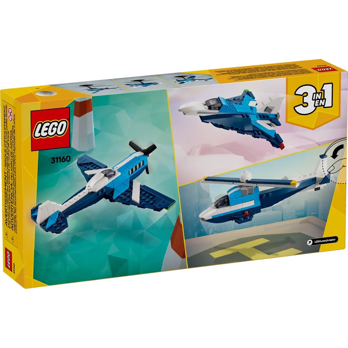 LEGO Creator - Aéronef : l'avion de course - 31160 multicolore, LEGO