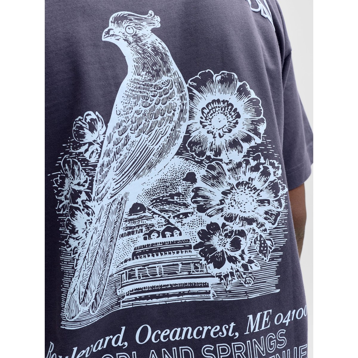 T-Shirt odyssey gray, JACK & JONES
