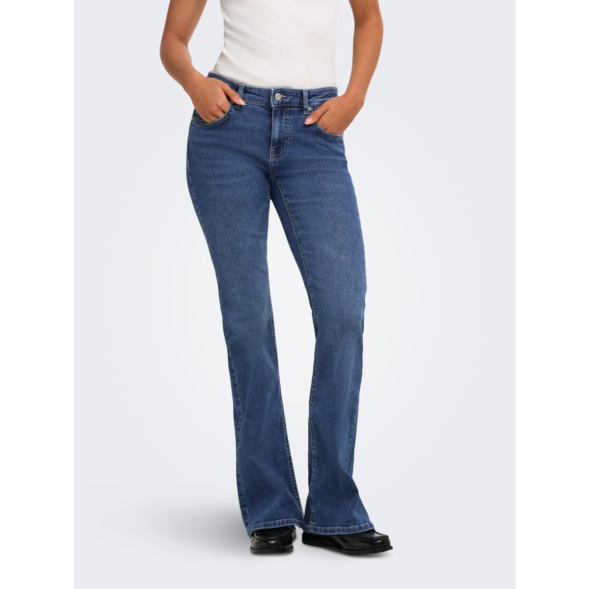 Jean Flared medium blue denim, ONLY