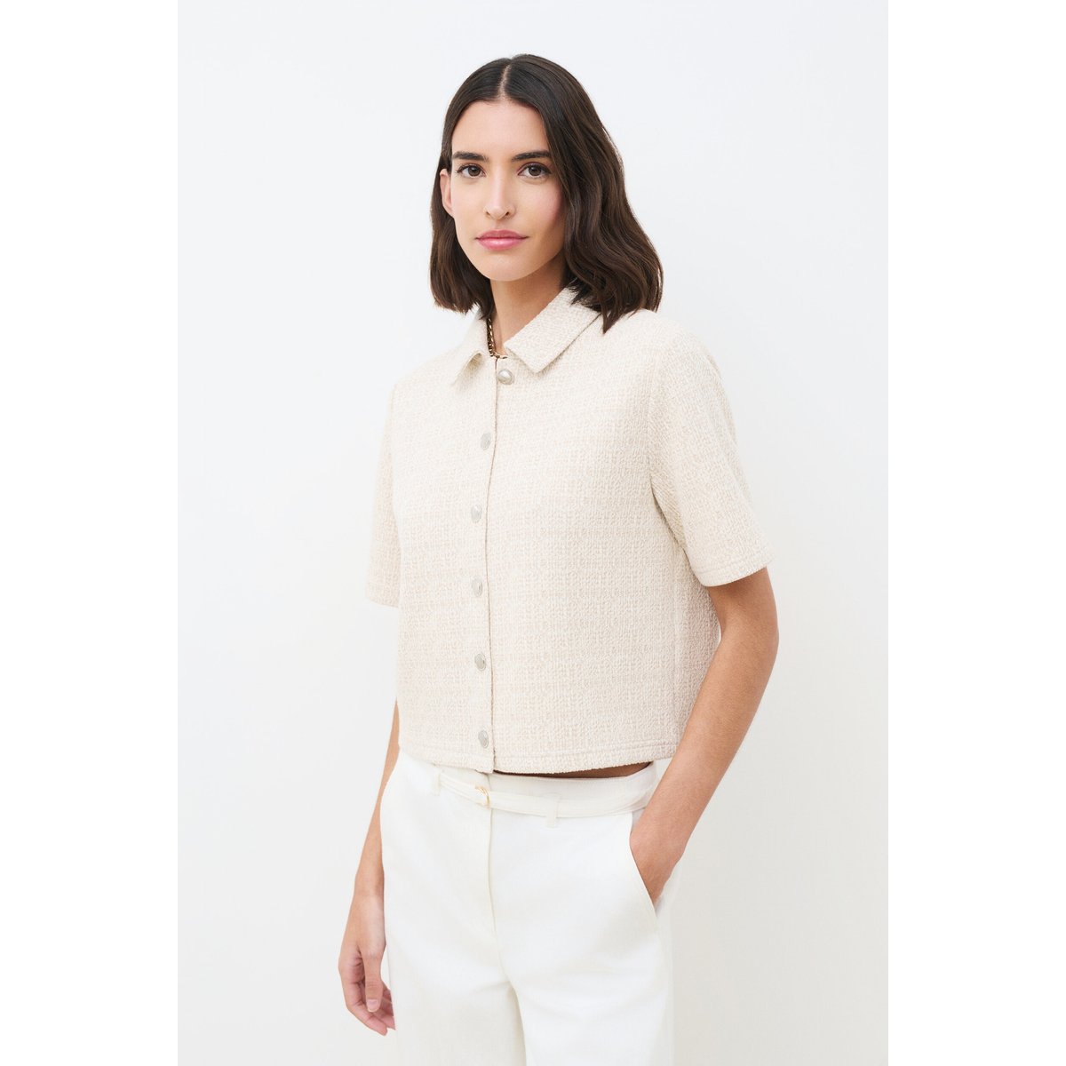 T-shirt manches courtes TAEL sable, CAROLL