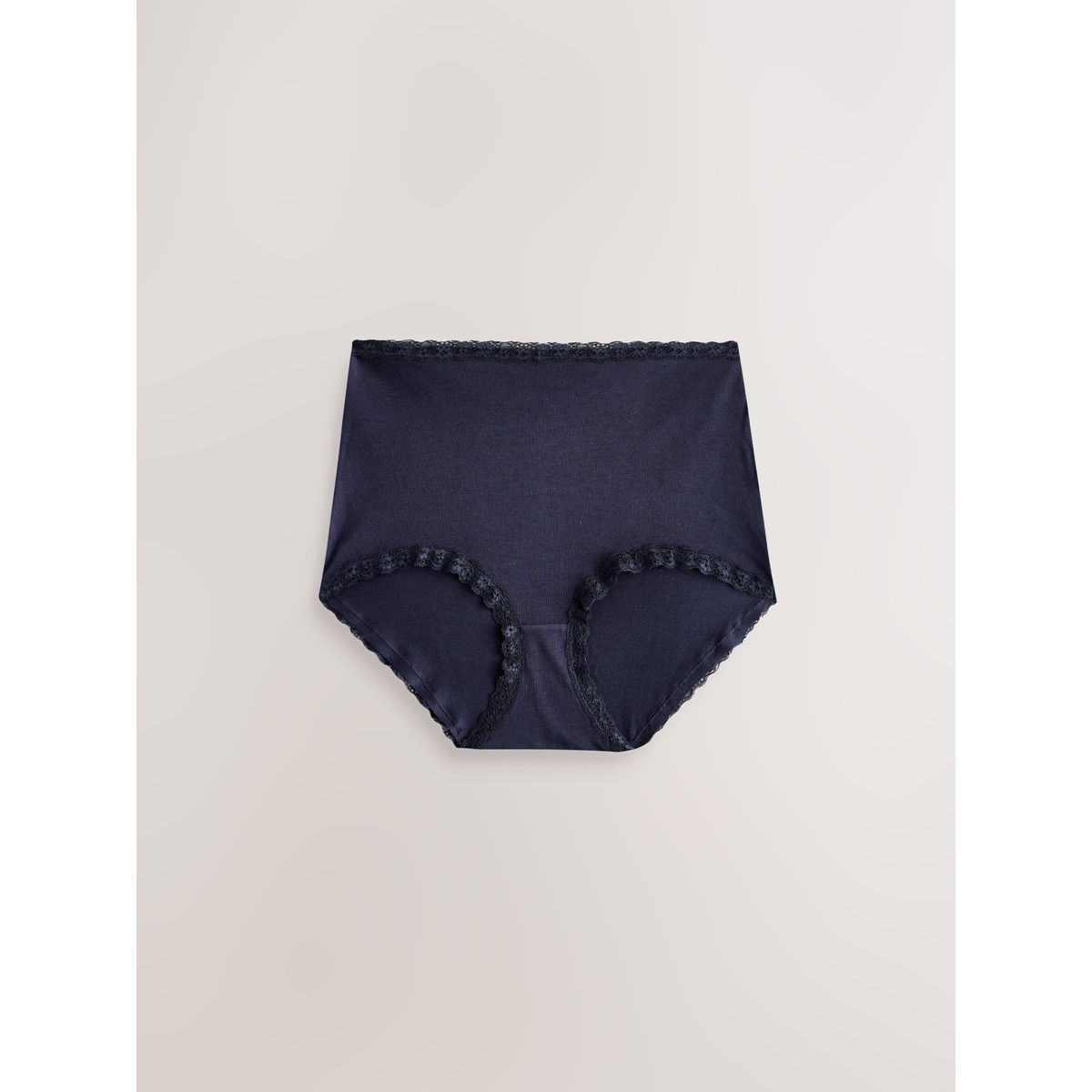 Culotte de bikini en coton/dentelle, lot 4 gris/rose/crème, NEXT