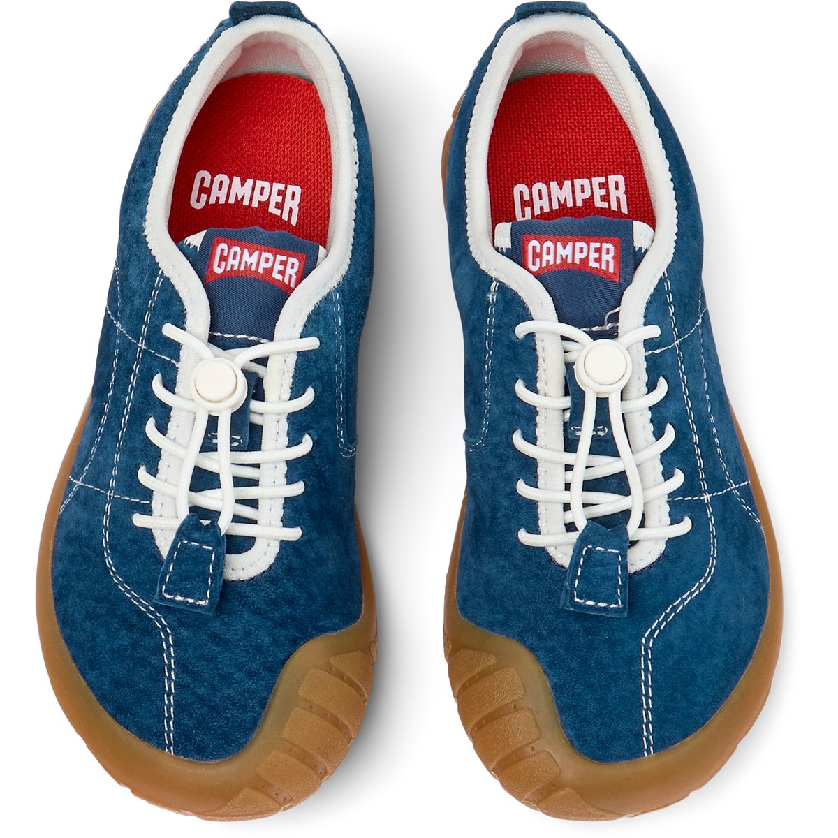 Baskets Cuir PEU PATH KIDS TWINS marine, CAMPER