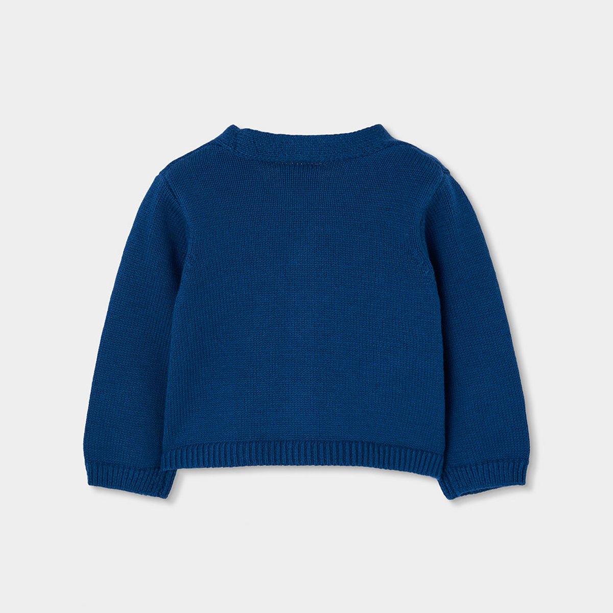 Gilet bébé maille avec boutons bleu, BOBOLI