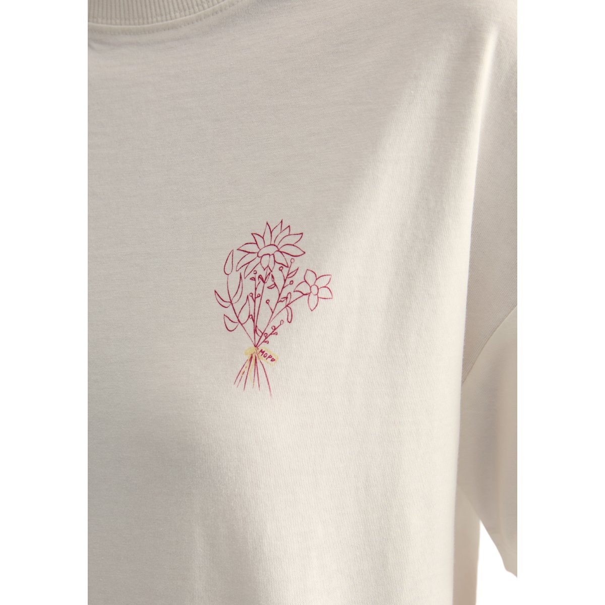 T-shirt relaxed avec impression dans le dos blanc, MARC O’POLO DENIM