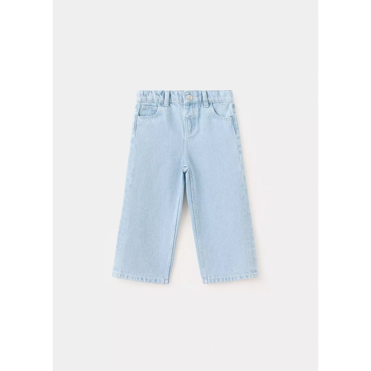 Jupe-culotte jean bleu clair, MANGO BABY