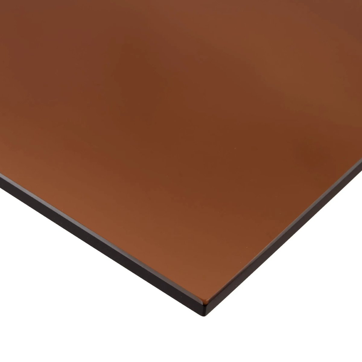 Bout de canapé rond en métal et verre fumé D45 - SHADE marron, HELLIN, DEPUIS 1862