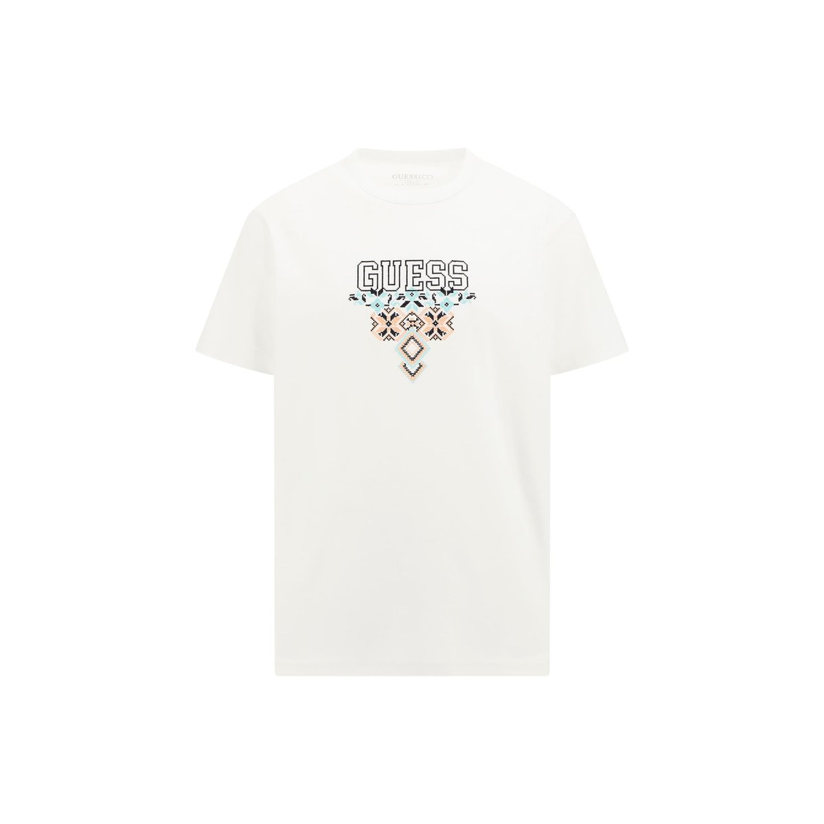 T-Shirt Logo Coupe Classique blanc, GUESS