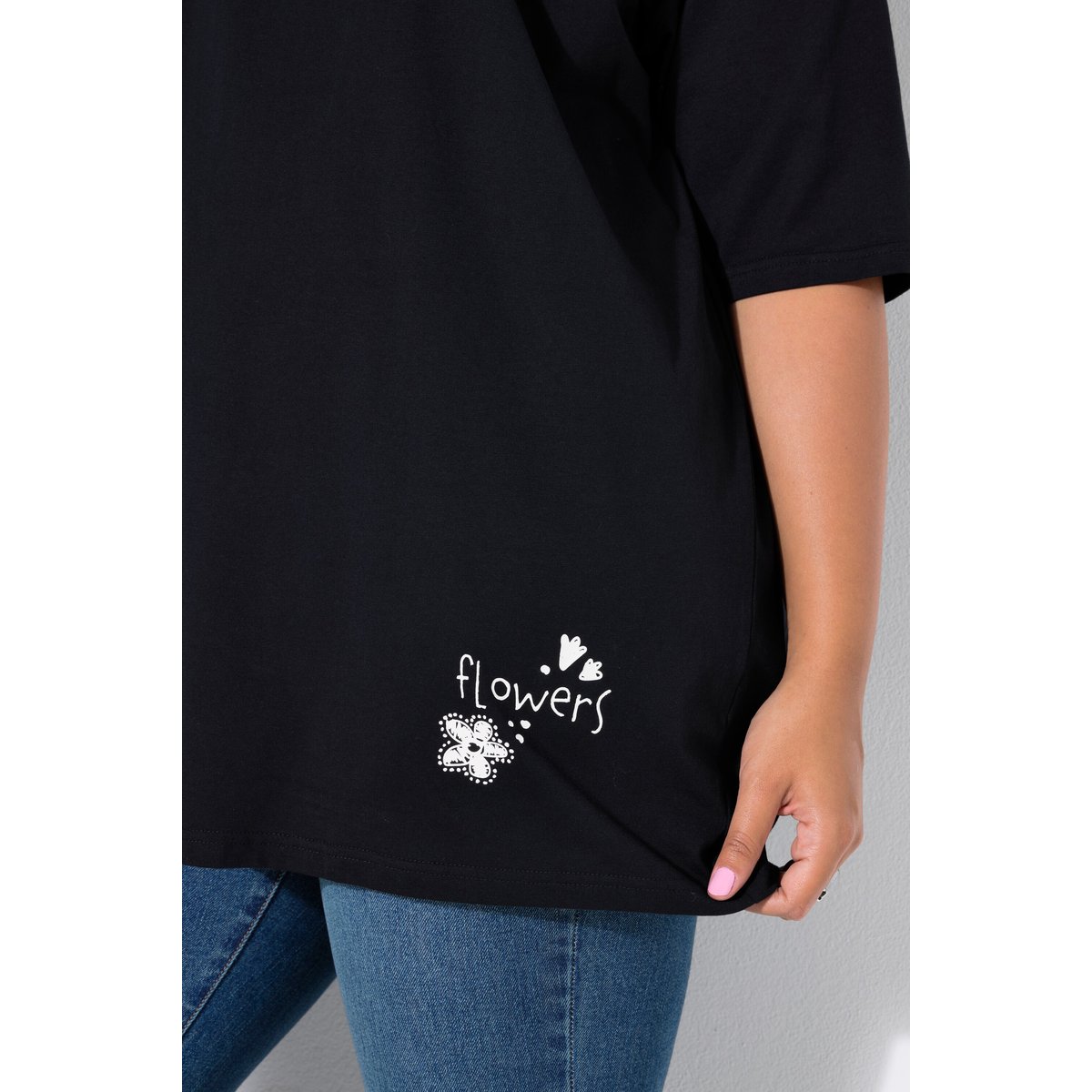 T-shirt, coupe oversize noir, STUDIO UNTOLD