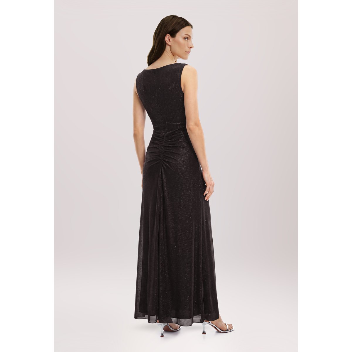 Robe de soirée au look scintillant dark red/black, VERA MONT