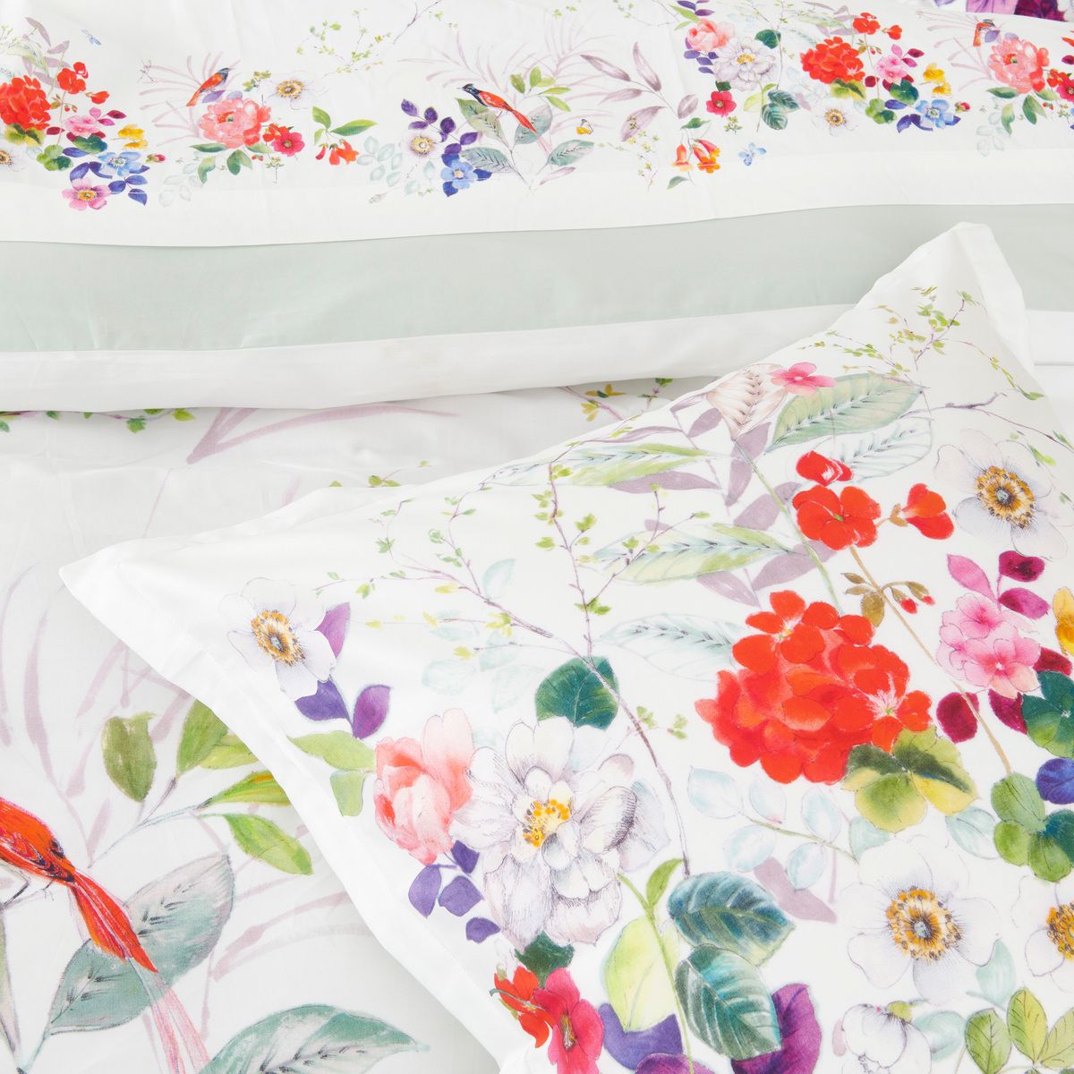 Taie D'oreiller   Satin De Coton - CARMEN motifs, TRADITION DES VOSGES