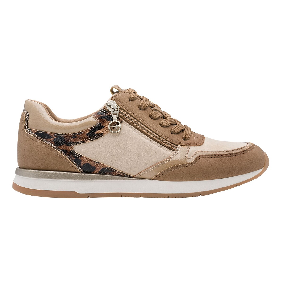 Zip-Up Trainers camel/beige, TAMARIS
