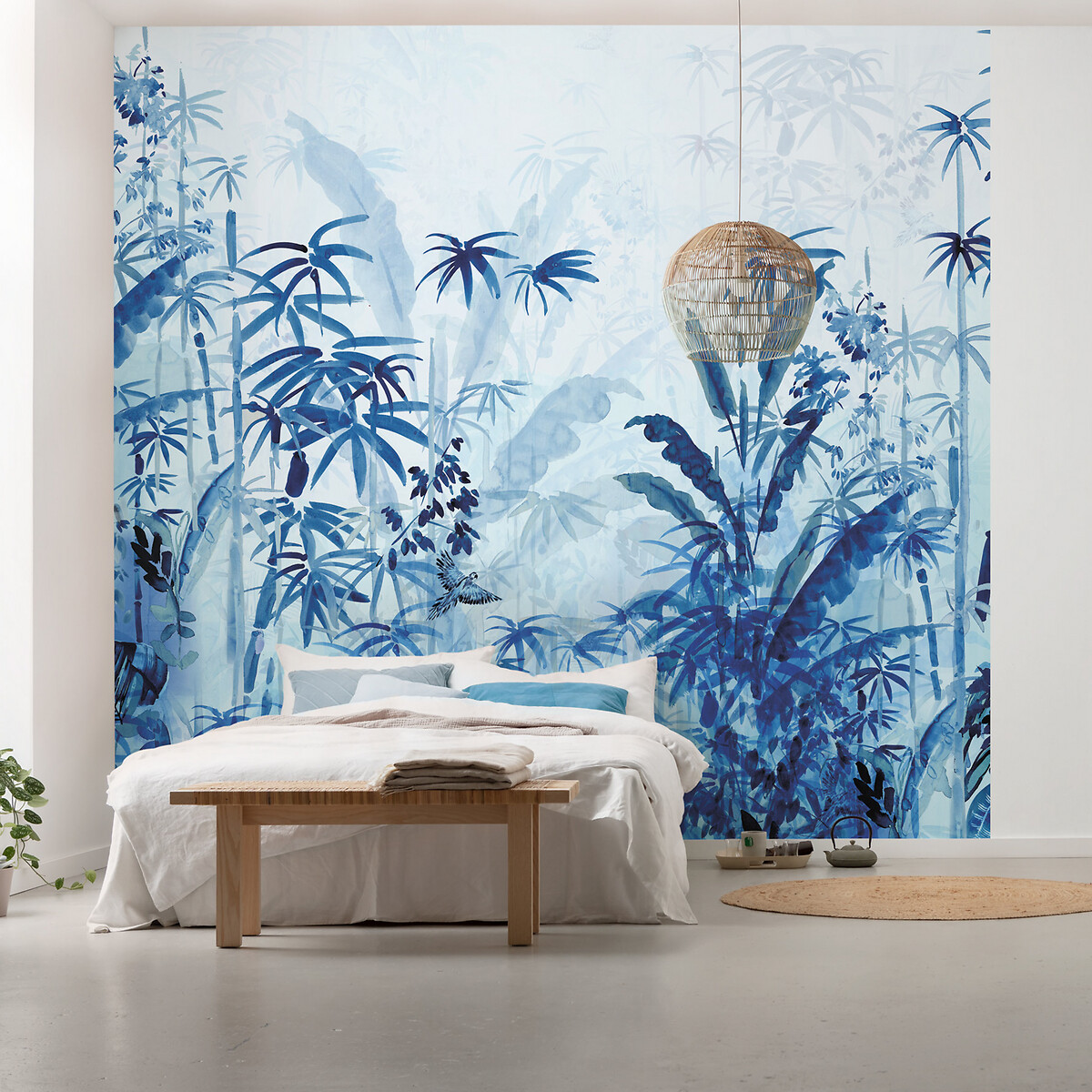 Papel de parede foto mural Blue Jungle, da Interelife multicolor, INTERELIFE