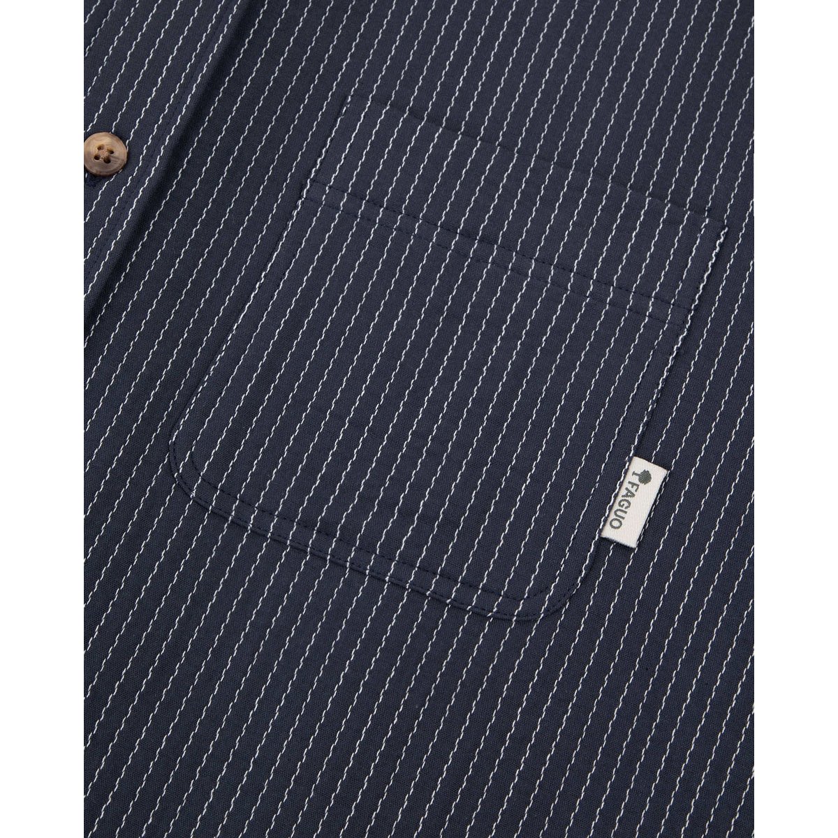 Chemise SIGNY marine grisé, FAGUO