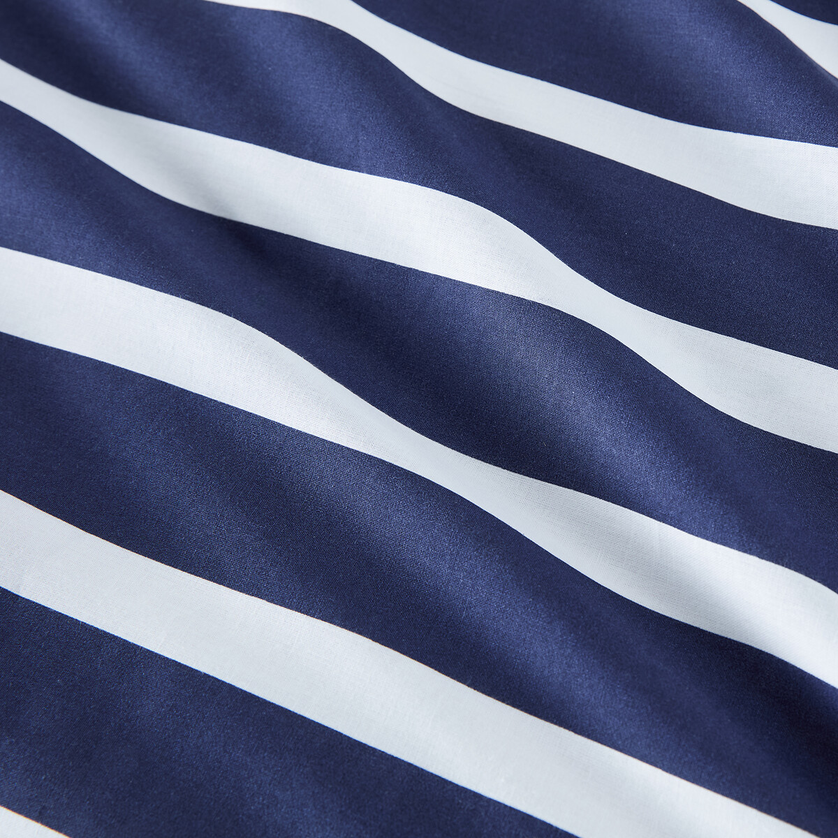 Malo Cotton Pillowcase navy/white, LA REDOUTE INTERIEURS