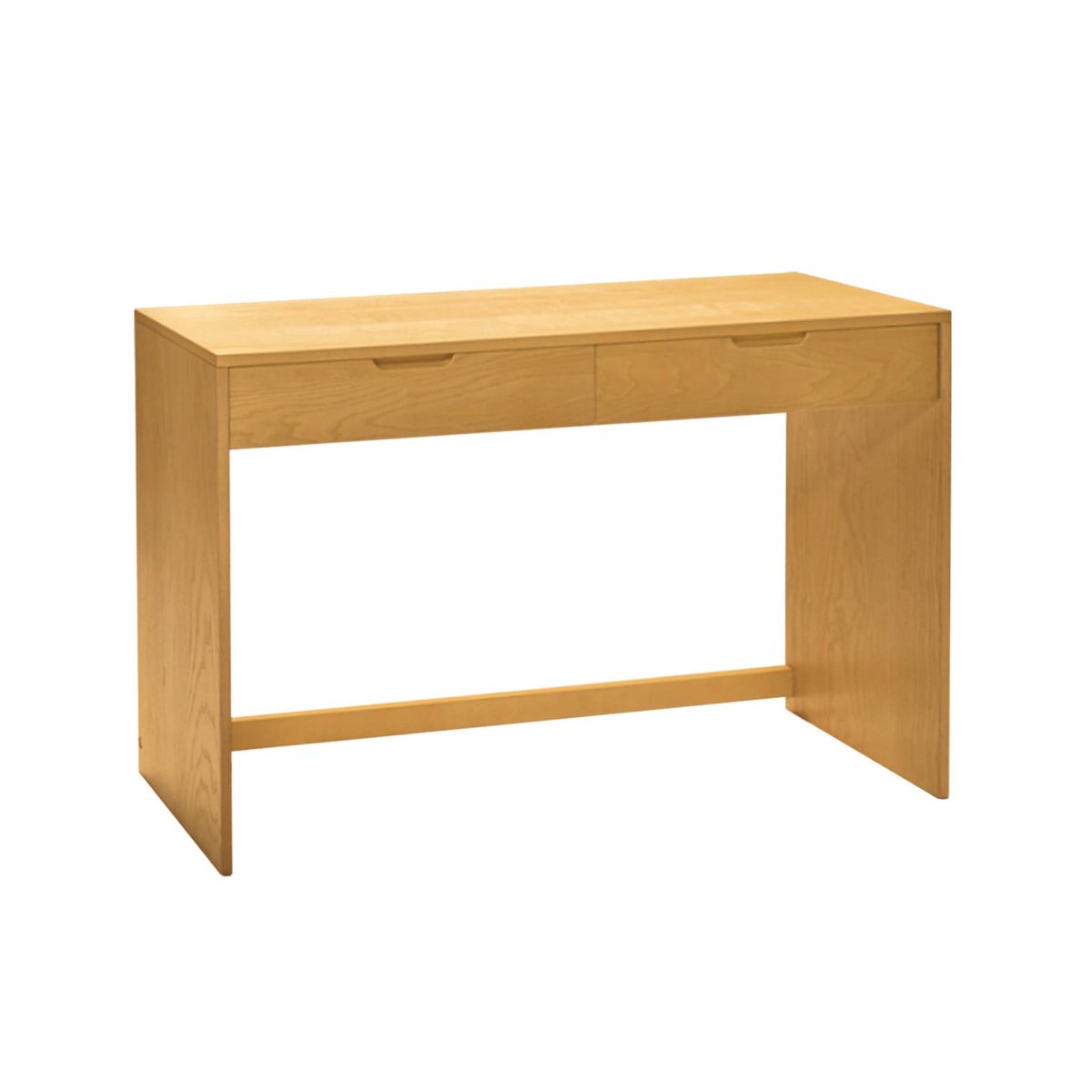 Console décor bois 2 tiroirs TANIA naturel, SWEEEK