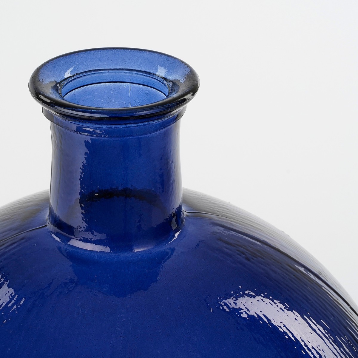 Bouteille décorative H42 cm FIRENZA bleu foncé, MICA DECORATIONS