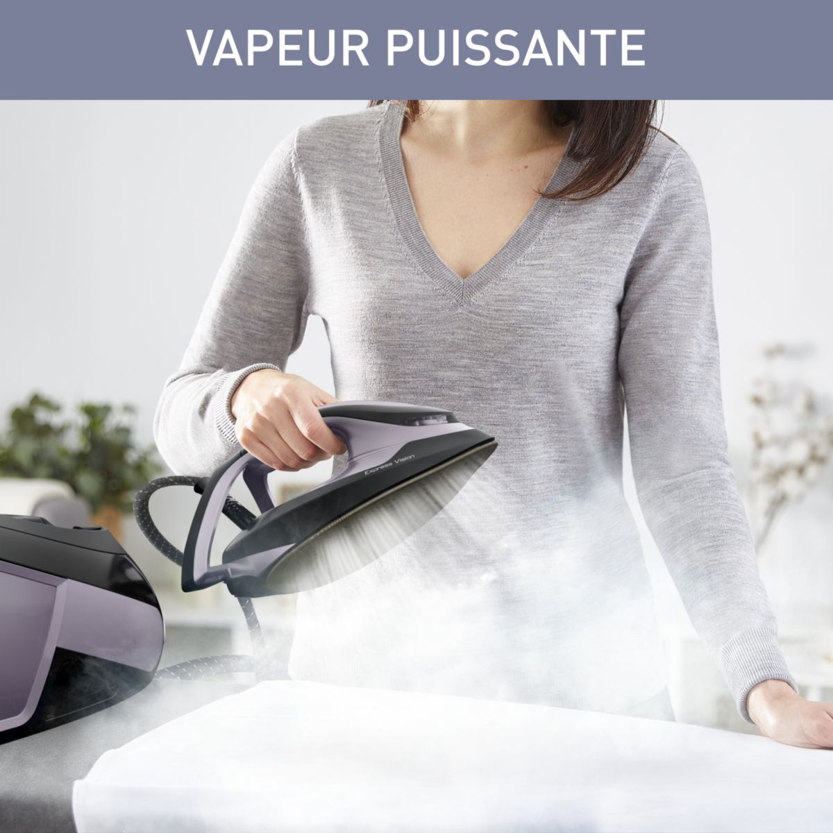 Centrale vapeur SV8153C0 Express Vision blanc et violet, CALOR