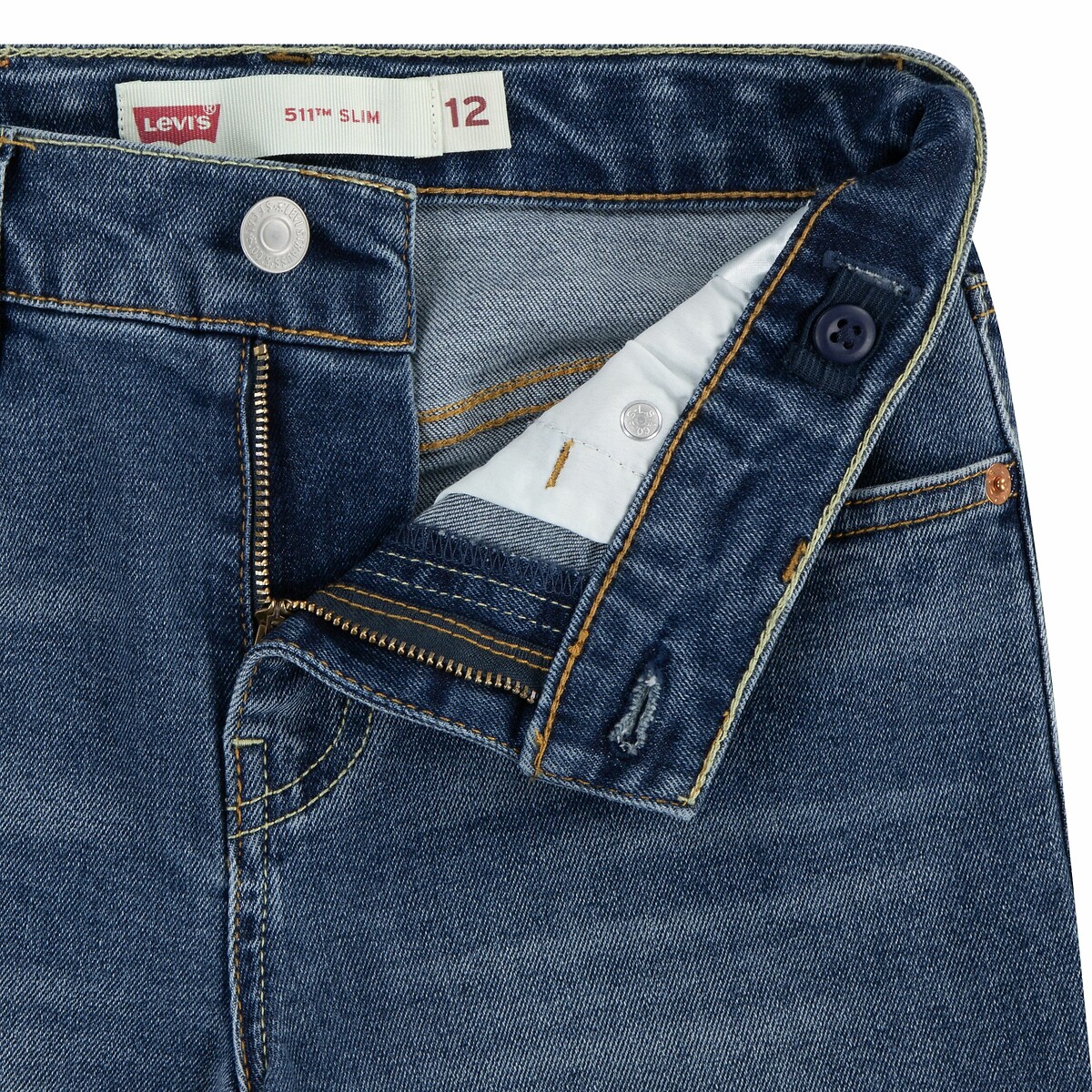 Short slim fit 511 bleu foncé, LEVI'S KIDS