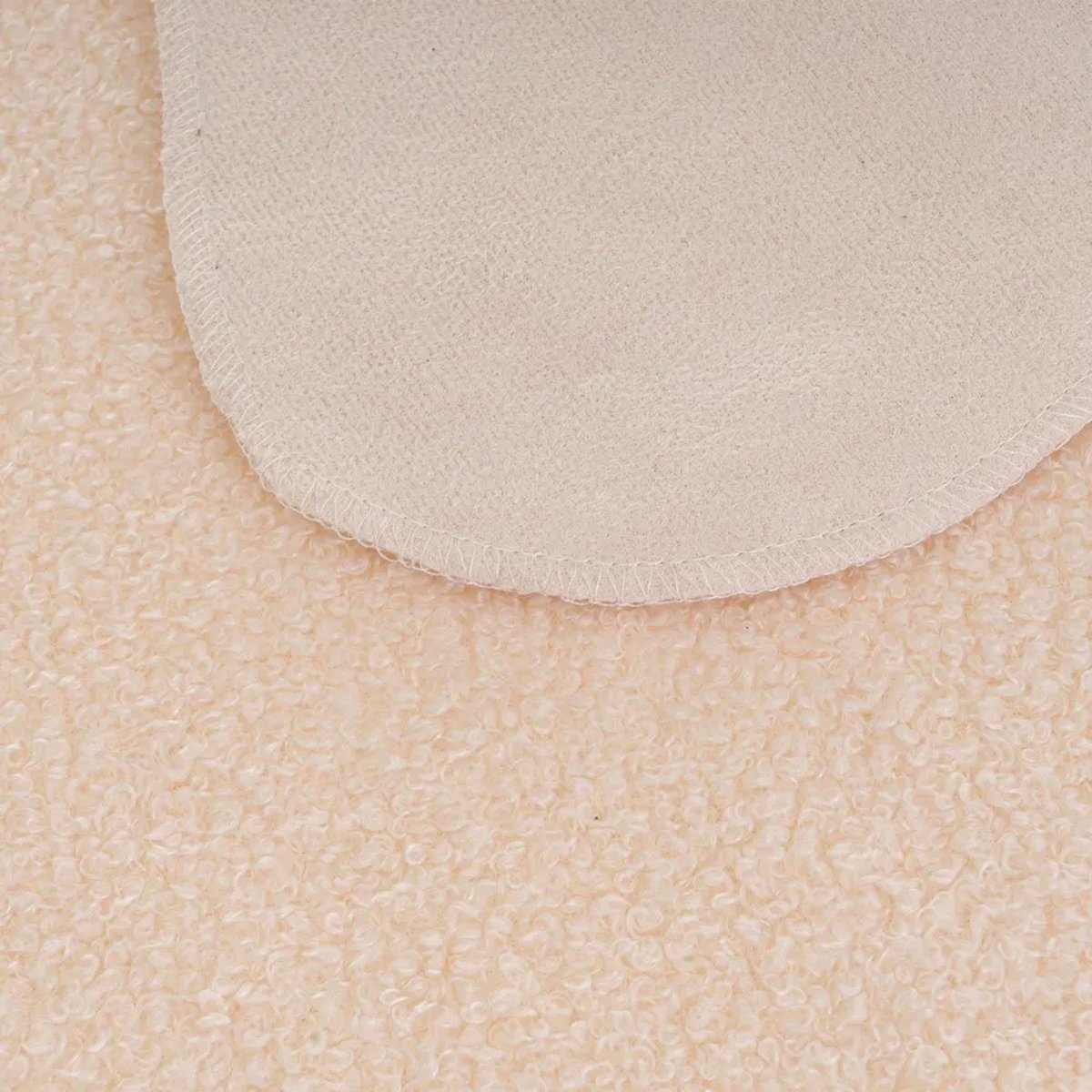 Tapis descente de lit sherpa suédine bouclé beige 60x90cm beige, WADIGA