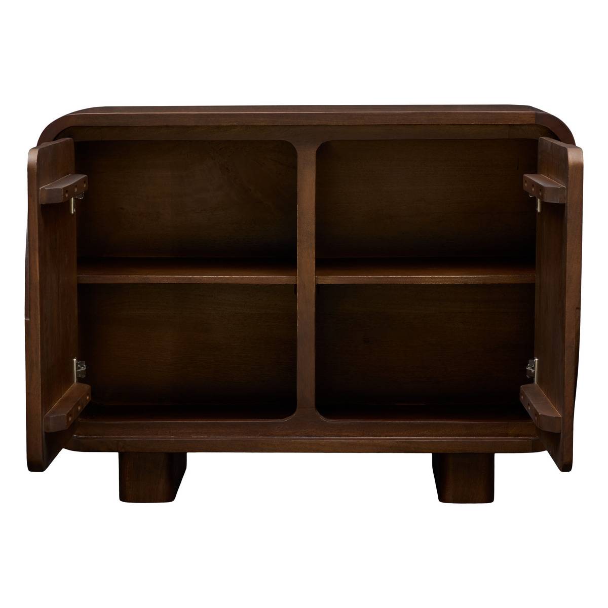 Buffet rectangulaire avec portes en manguier SHELTY cognac, ATMOSPHERA