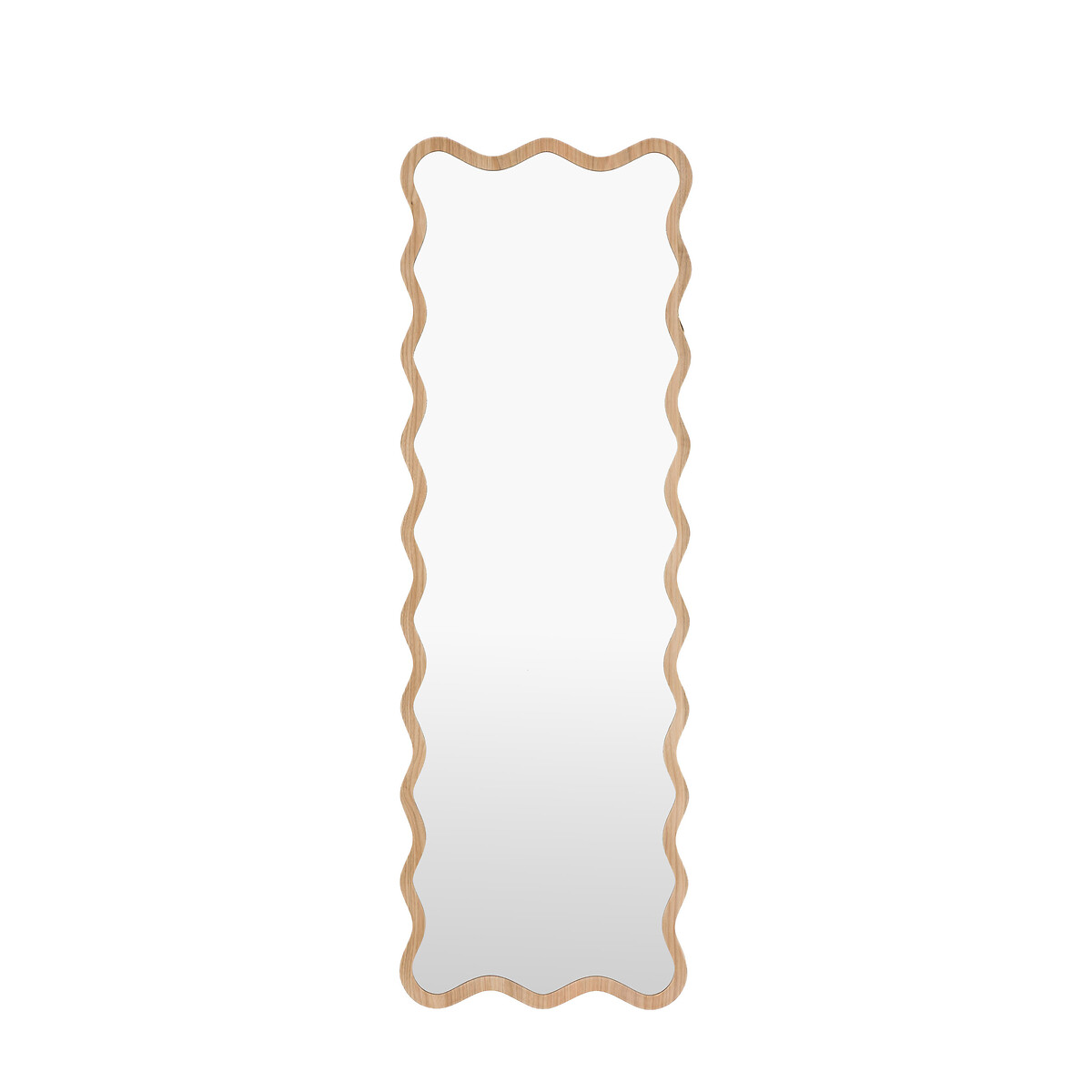 50x150cm Wishaw Wiggle Leaner Mirror light wood, ÉDITÉ