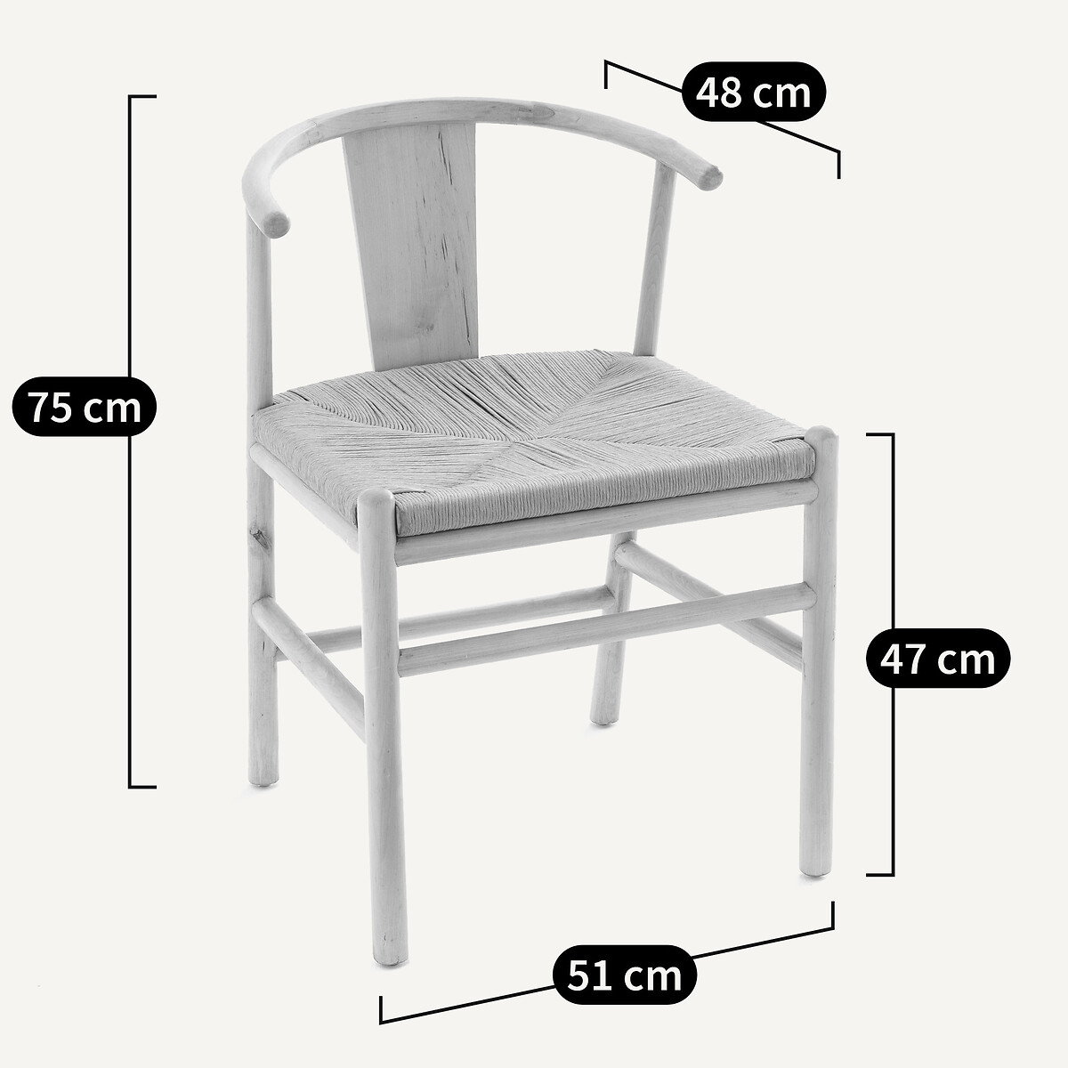 Chaise, Kirsti noir, AM.PM