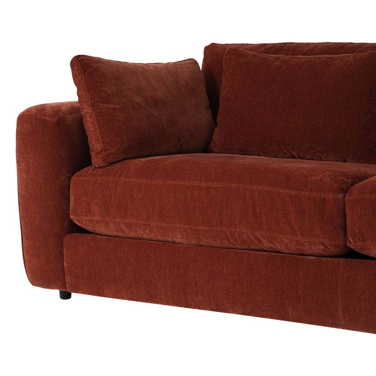 Canapé 3 places en chenille CHUNKY brun, VTWONEN