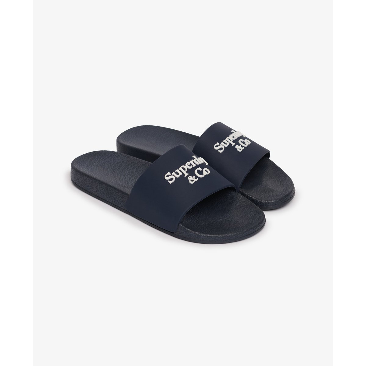Claquettes & Co Piscine bleu marine éclipse/blanc cassé, SUPERDRY