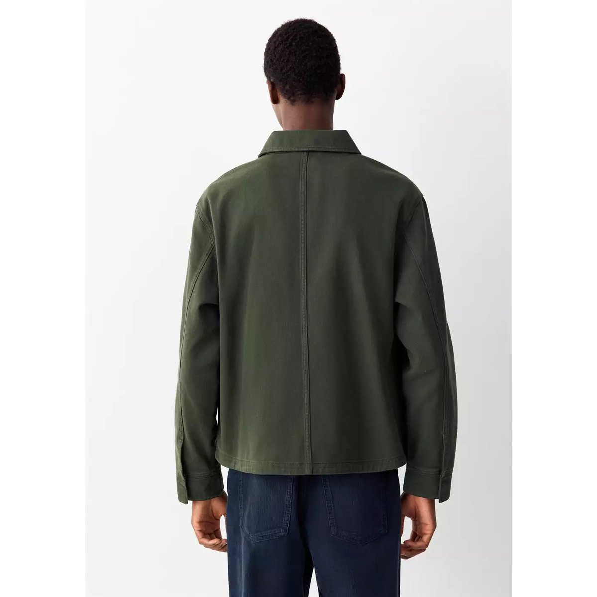 Veste jean poches kaki, MANGO TEEN