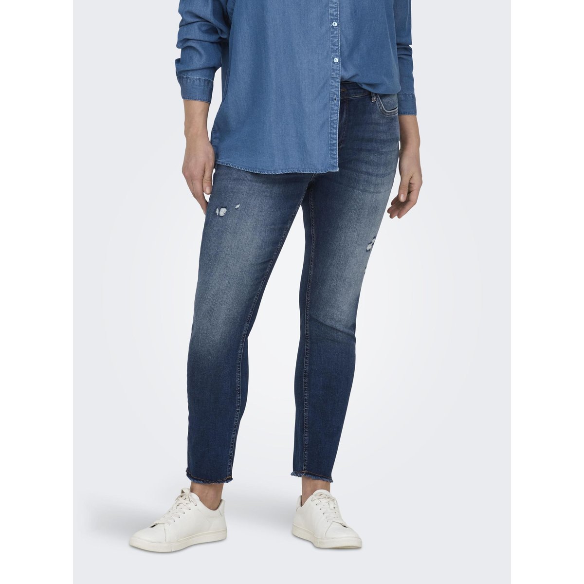 Jean Skinny dark blue denim, ONLY CARMAKOMA
