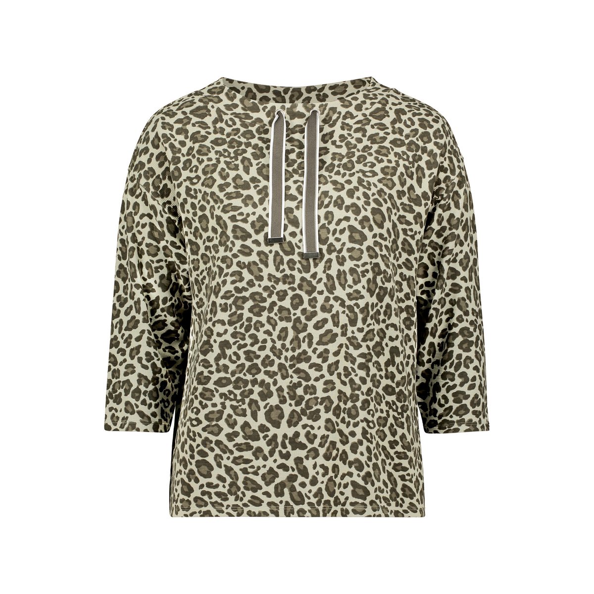 Sweat-shirt à col kaki/kaki, BETTY BARCLAY