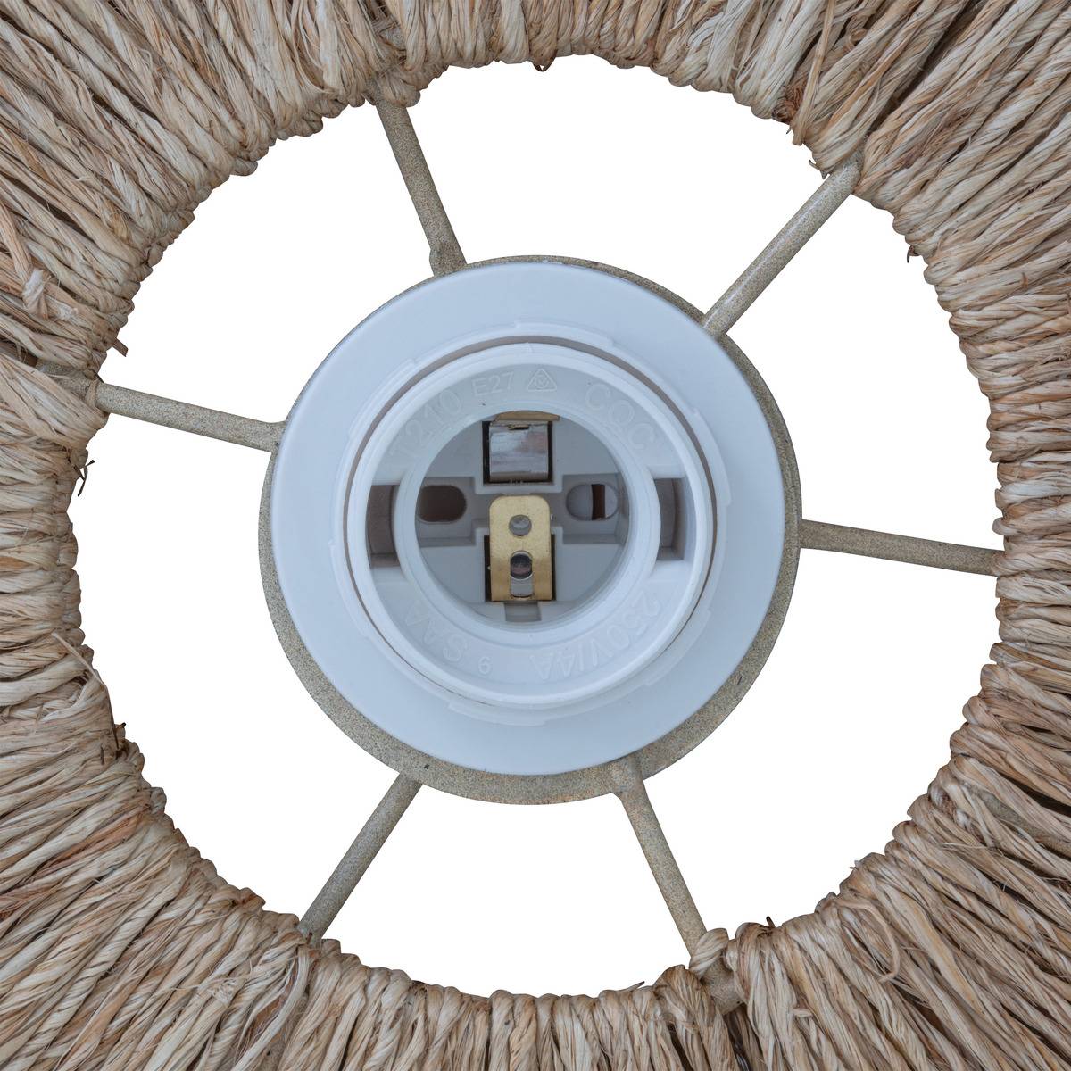 Suspension en jute tressé ALARA beige, ATMOSPHERA