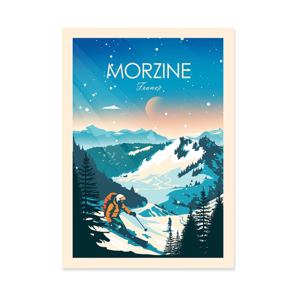 Affiche d'art - Morzine France - Studio Inception affiche d'art, WALL EDITIONS
