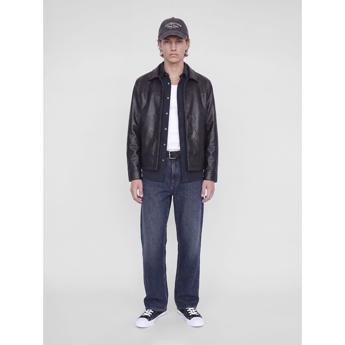 Camisa de veludo CORDUROY azul-noite, JACK & JONES