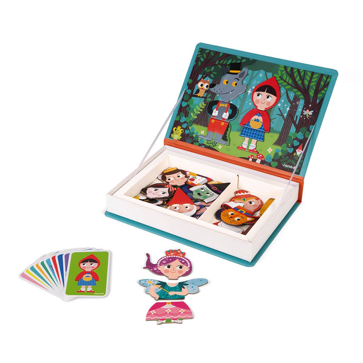 Jeu magnétique Magneti'Book Contes multicolore, JANOD