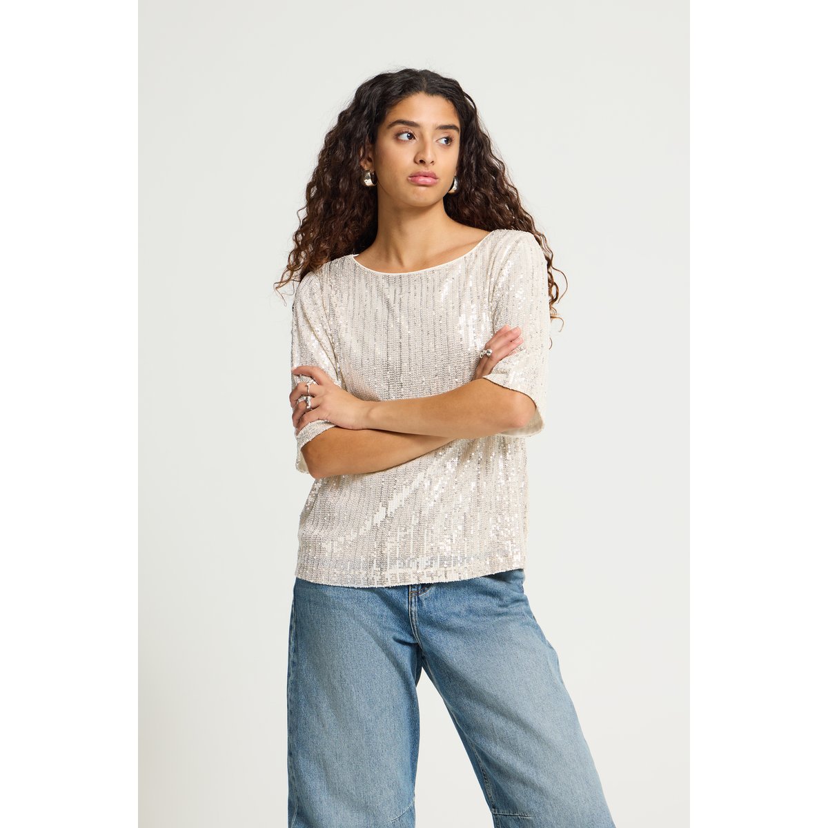 T-shirt beige frosted almond, ICHI