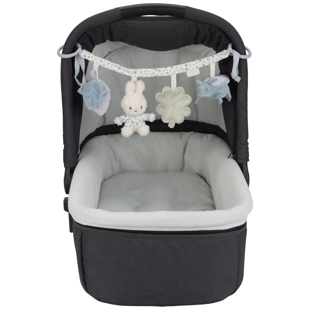 Chaîne d'activités pour poussette bleu, gris, beige, LITTLE DUTCH