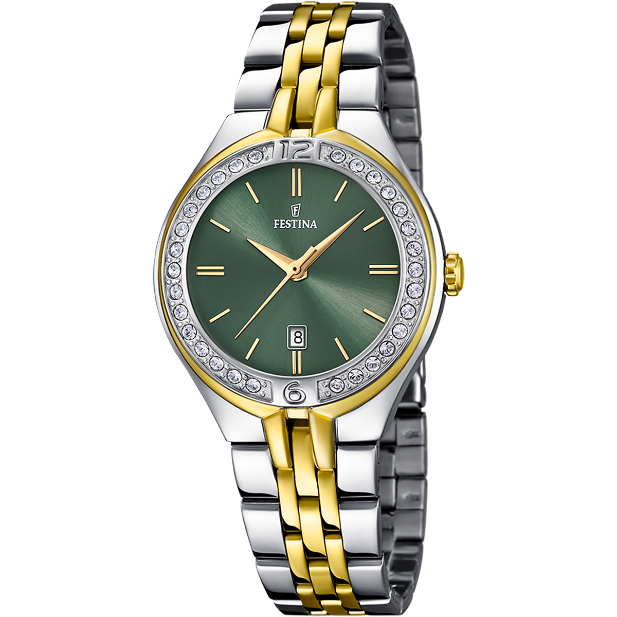 Montre Analogique MADEMOISELLE argenté vert argenté, FESTINA