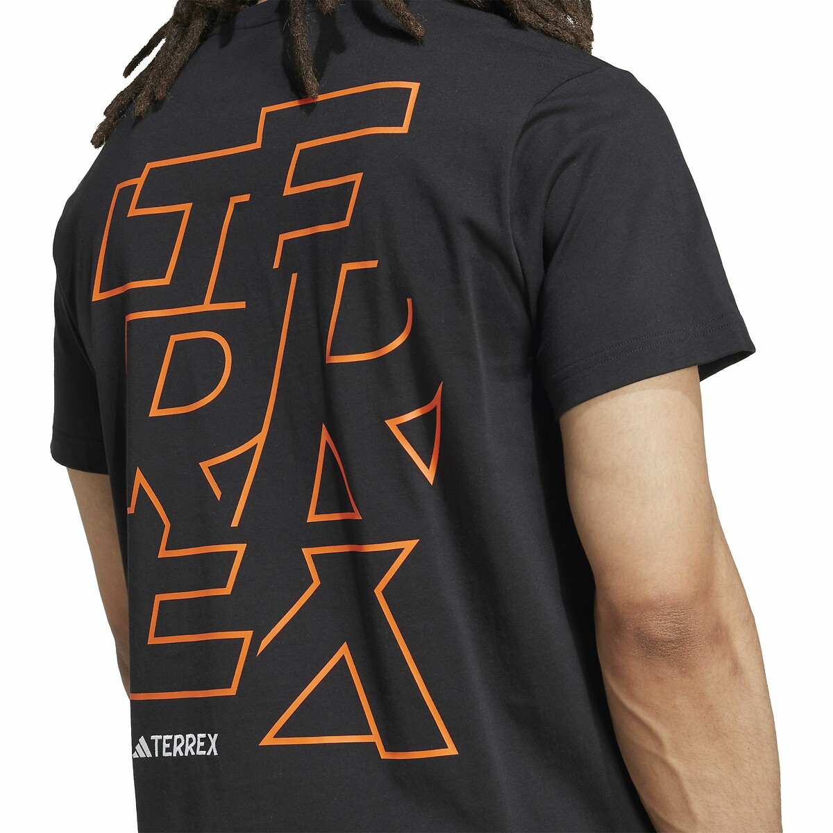 T-shirt manches courtes graphique Terrex noir, adidas Performance