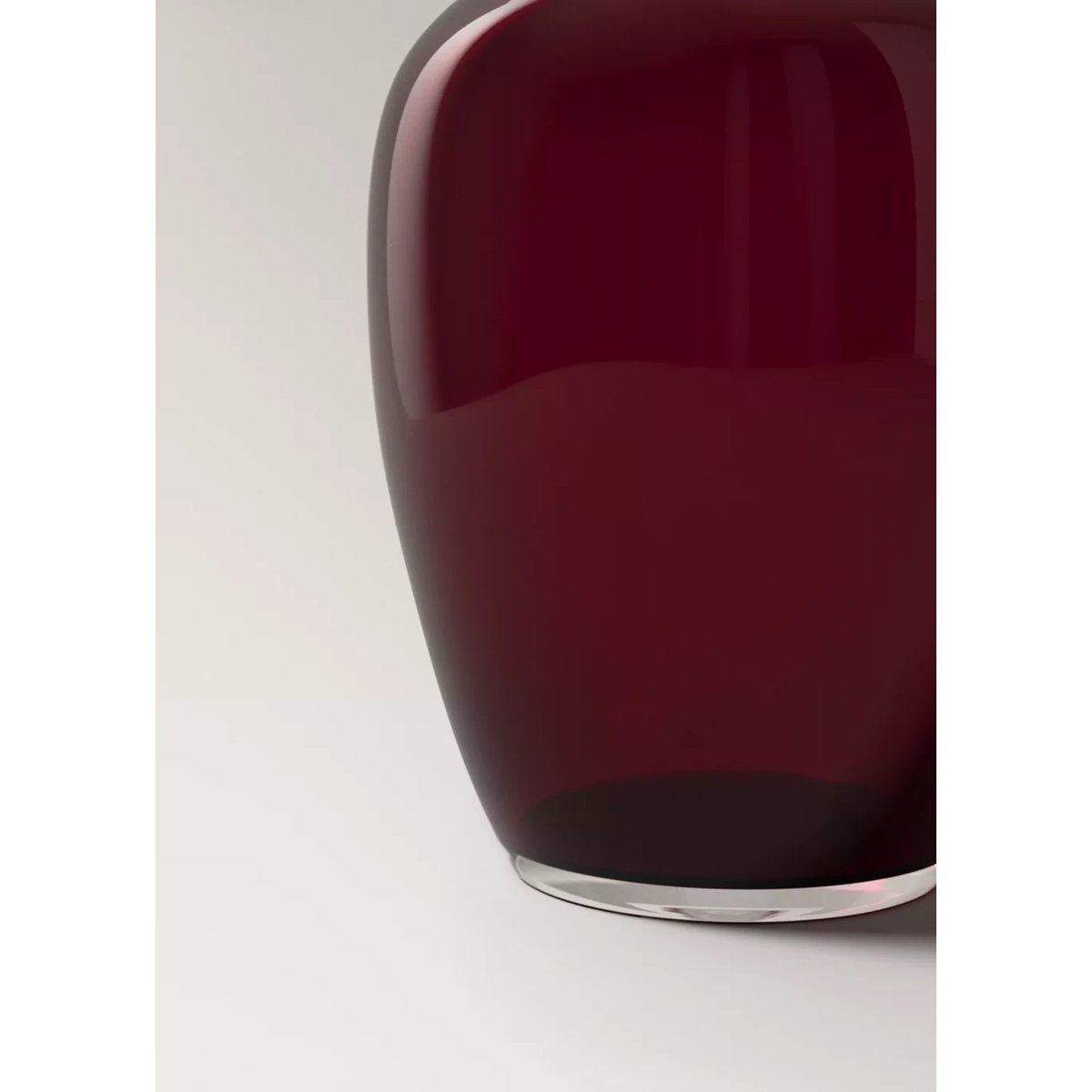 Grand vase en verre soufflé rouge, MANGO HOME