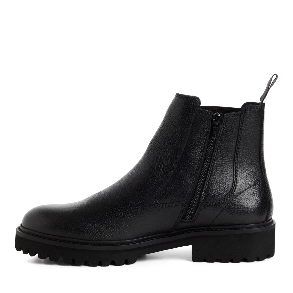 Bottine Chelsea homme noir cuir, TAMARIS