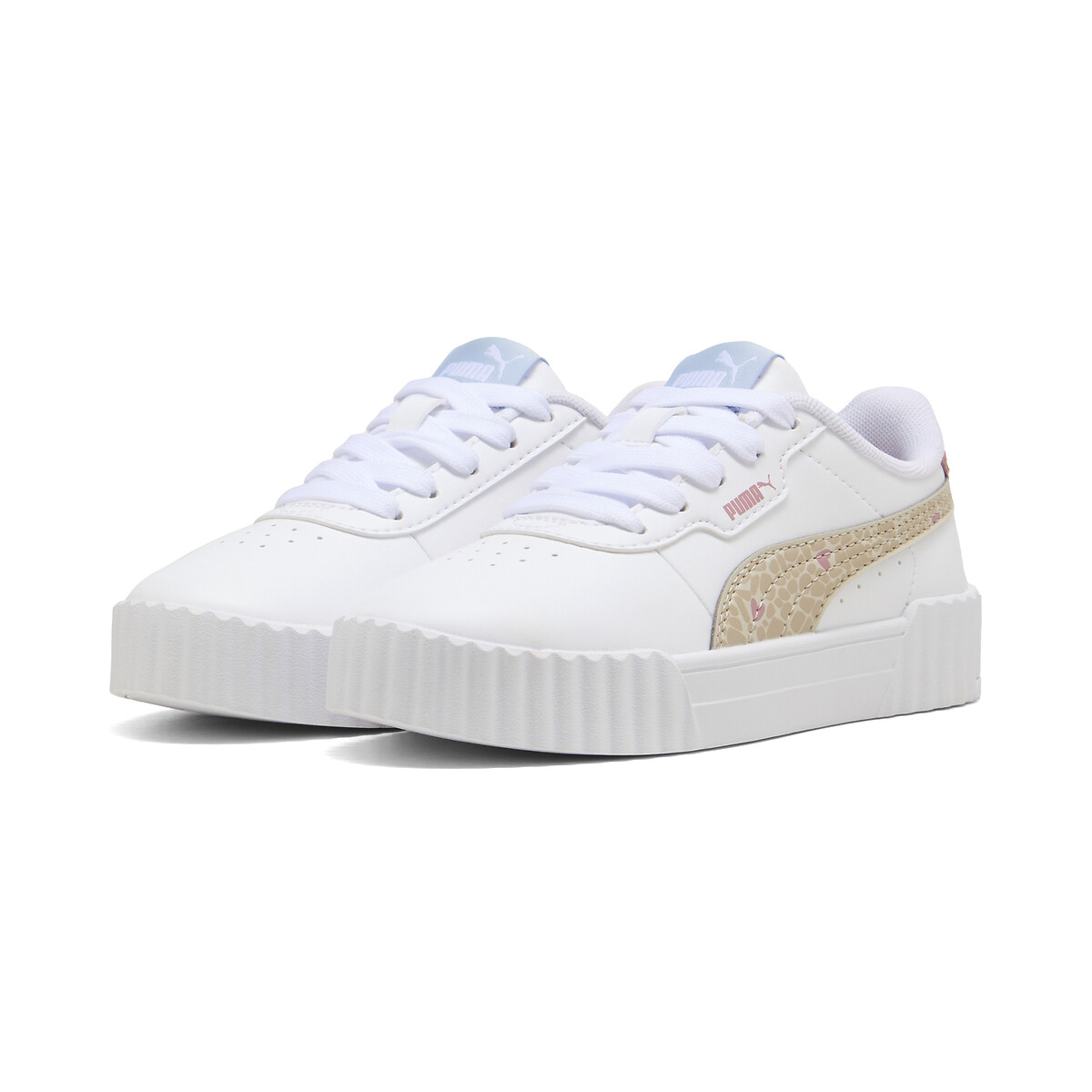 Baskets CARINA 3.0 WINTER SAFARI blanc/beige/rose, PUMA